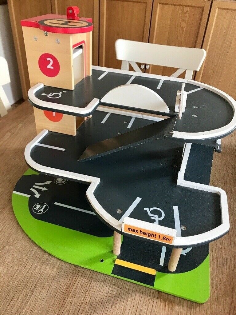 early learning wooden garage